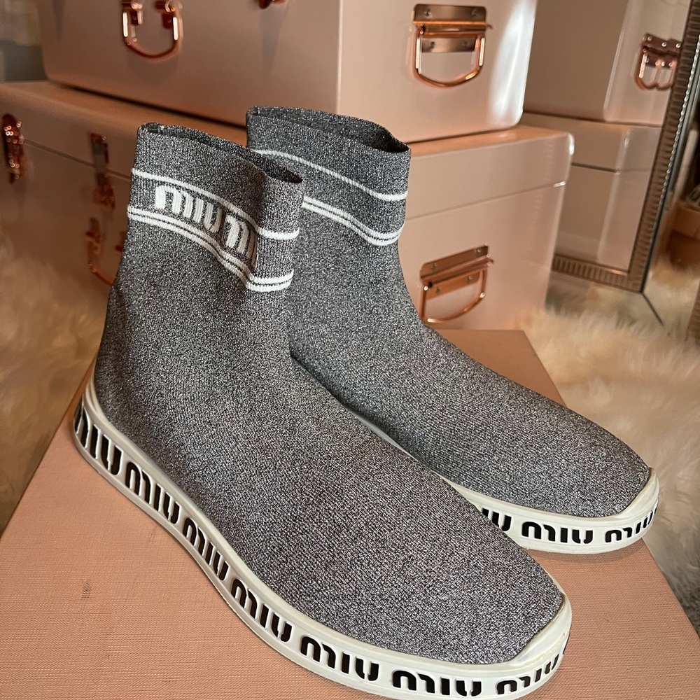 Miu Miu Sock Sneaker *great condition.* with box